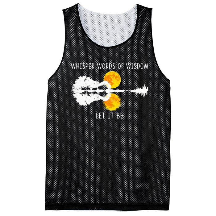 Whisper Words Of Wisdom LetIt Be Guitar Lake Shadow Mesh Reversible Basketball Jersey Tank