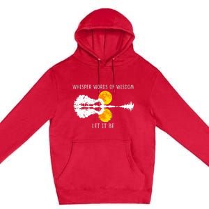 Whisper Words Of Wisdom LetIt Be Guitar Lake Shadow Premium Pullover Hoodie