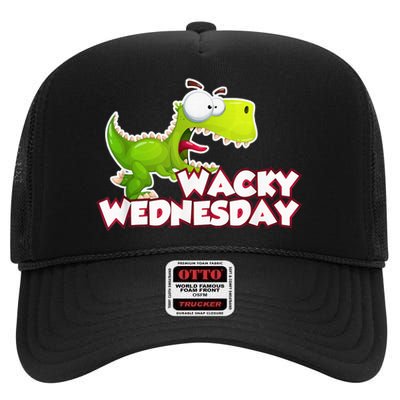 Wacky Wednesday Outfit Dinosaur High Crown Mesh Back Trucker Hat