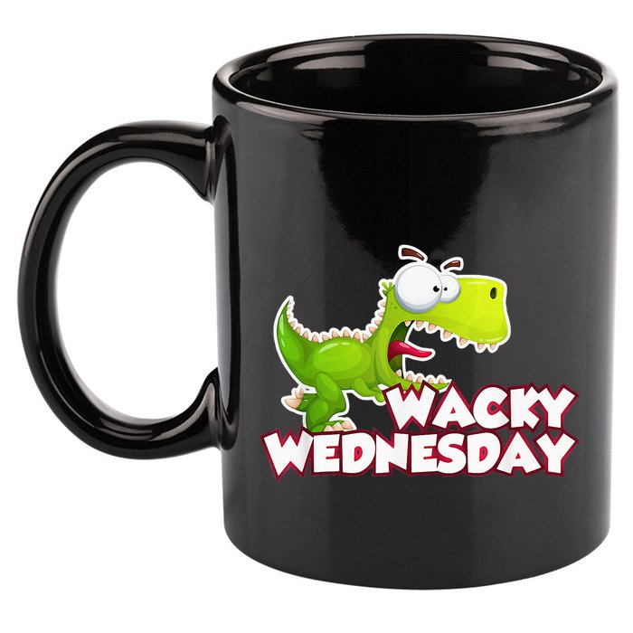 Wacky Wednesday Outfit Dinosaur 11oz C Handle Ceramic Mug
