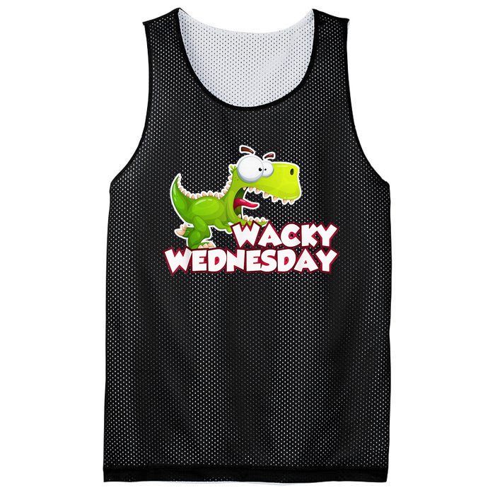 Wacky Wednesday Outfit Dinosaur Mesh Reversible Basketball Jersey Tank