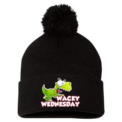 Wacky Wednesday Outfit Dinosaur Pom Pom 12in Knit Beanie