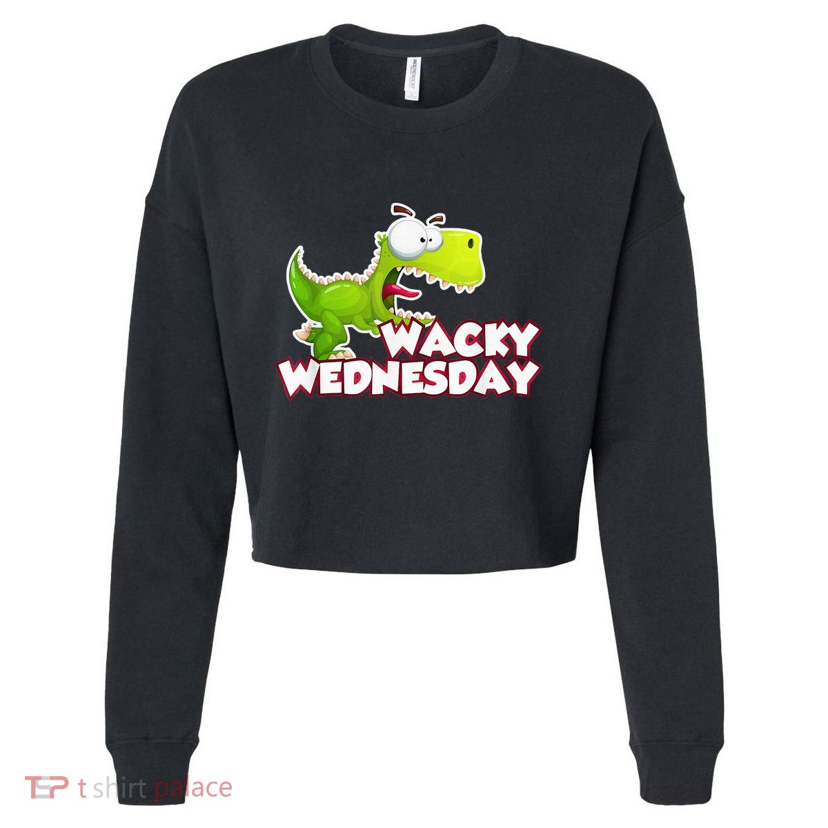 Wacky Wednesday Outfit Dinosaur Cropped Pullover Crew