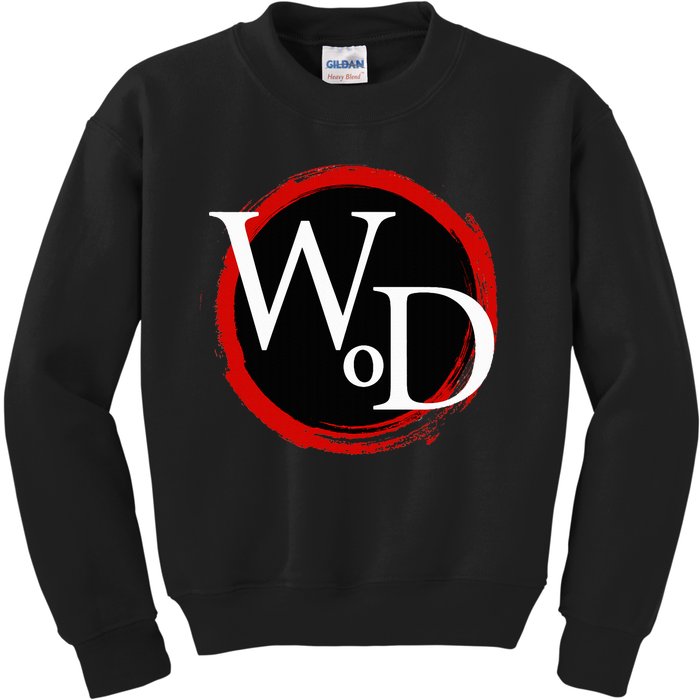 Wod World Of Darkness Wod Color Icon Kids Sweatshirt