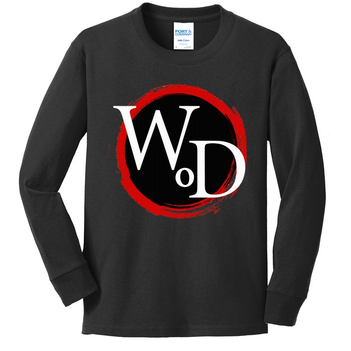 Wod World Of Darkness Wod Color Icon Kids Long Sleeve Shirt