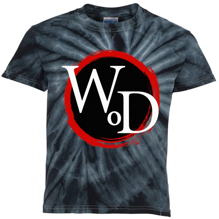 Wod World Of Darkness Wod Color Icon Kids Tie-Dye T-Shirt