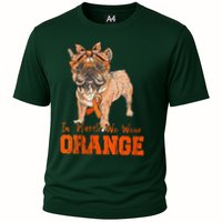 We Wear Orange Frenchie Dog Multiple Sclerosis Awareness Cooling Performance Crew T-Shirt