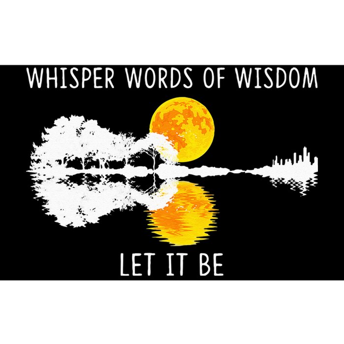 Whisper Words Of Wisdom Let It Be Guitar Lake Shadow Bumper Sticker