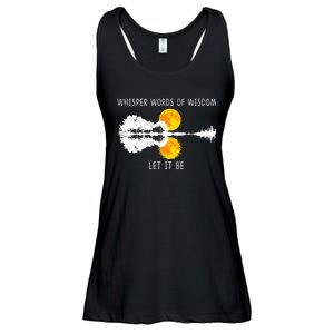 Whisper Words Of Wisdom Let It Be Guitar Lake Shadow Ladies Essential Flowy Tank