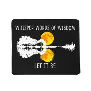 Whisper Words Of Wisdom Let It Be Guitar Lake Shadow Mousepad