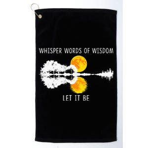 Whisper Words Of Wisdom Let It Be Guitar Lake Shadow Platinum Collection Golf Towel