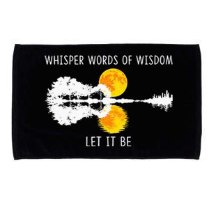 Whisper Words Of Wisdom Let It Be Guitar Lake Shadow Microfiber Hand Towel