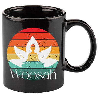 Woosah 11oz C Handle Ceramic Mug