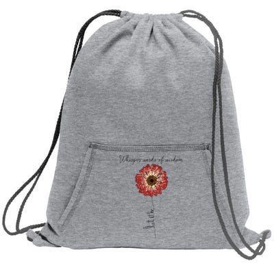 Whisper Words Of Wisdom Let Is Be Sweatshirt Cinch Pack Bag