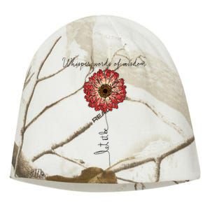 Whisper Words Of Wisdom Let Is Be Kati - Camo Knit Beanie