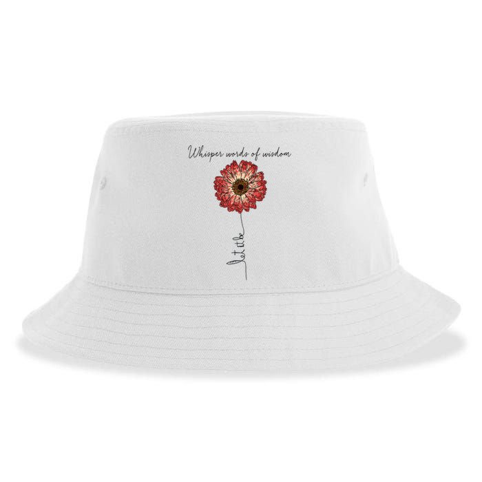 Whisper Words Of Wisdom Let Is Be Sustainable Bucket Hat