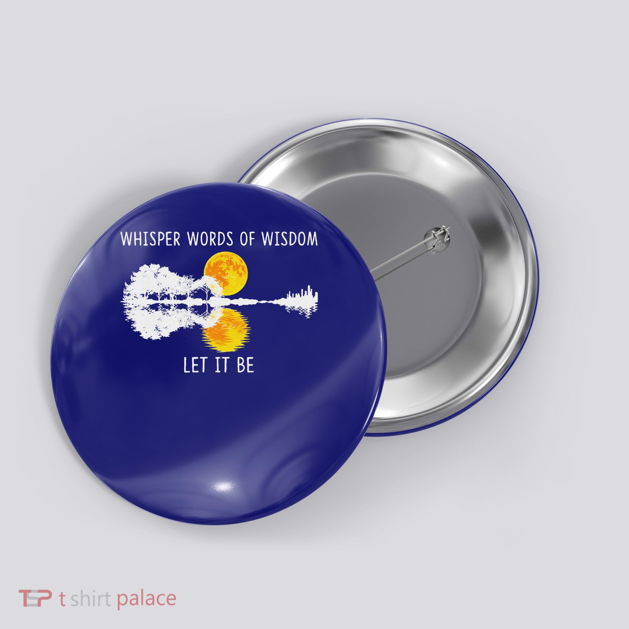 Whisper Words Of Wisdom Let It Be Guitar Lake Shadow  Button