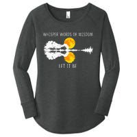 Whisper Words Of Wisdom LetIt Be Guitar Lake Shadow Women's Perfect Tri Tunic Long Sleeve Shirt