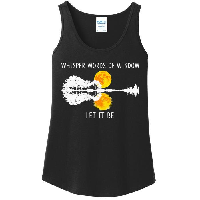 Whisper Words Of Wisdom LetIt Be Guitar Lake Shadow Ladies Essential Tank