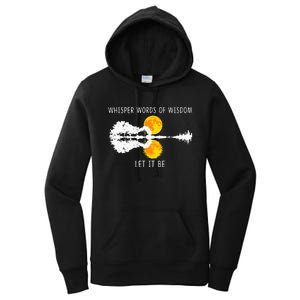 Whisper Words Of Wisdom LetIt Be Guitar Lake Shadow Women's Pullover Hoodie