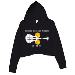 Whisper Words Of Wisdom LetIt Be Guitar Lake Shadow Crop Fleece Hoodie