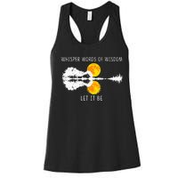 Whisper Words Of Wisdom LetIt Be Guitar Lake Shadow Women's Racerback Tank