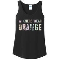 WINNERS WEAR ORANGE Summer Camp Team Color War Game Event Ladies Essential Tank