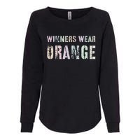 WINNERS WEAR ORANGE Summer Camp Team Color War Game Event Womens California Wash Sweatshirt