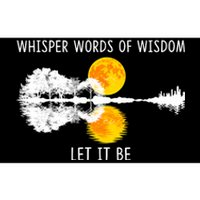 Whisper Words Of Wisdom Let It Be Guitar Lake Shadow Bumper Sticker