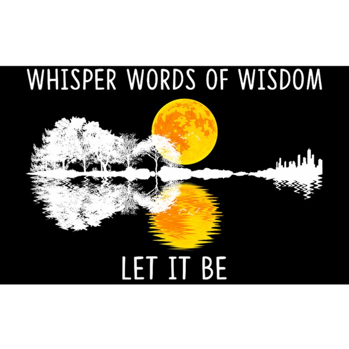 Whisper Words Of Wisdom Let It Be Guitar Lake Shadow Bumper Sticker