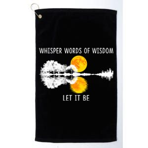 Whisper Words Of Wisdom Let It Be Guitar Lake Shadow Platinum Collection Golf Towel