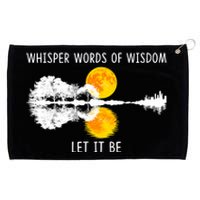 Whisper Words Of Wisdom Let It Be Guitar Lake Shadow Grommeted Golf Towel