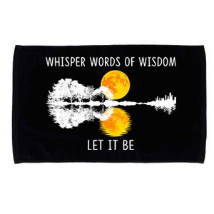 Whisper Words Of Wisdom Let It Be Guitar Lake Shadow Microfiber Hand Towel