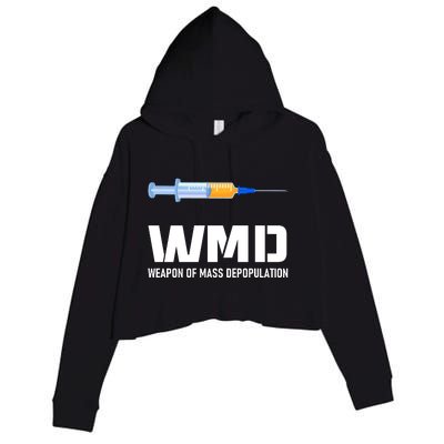 WMD Weapon Of Mass Depopulation Crop Fleece Hoodie