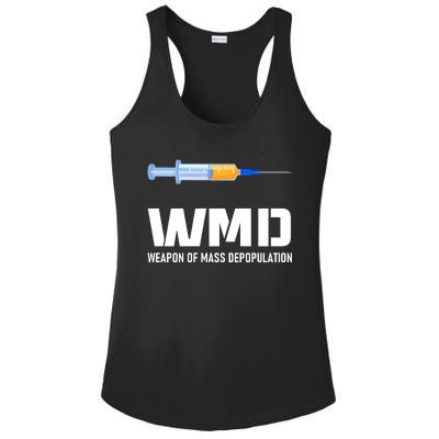 WMD Weapon Of Mass Depopulation Ladies PosiCharge Competitor Racerback Tank