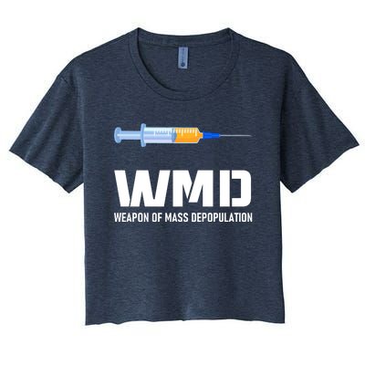 WMD Weapon Of Mass Depopulation Women's Crop Top Tee