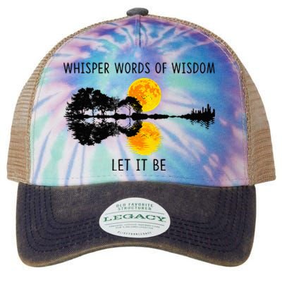 Whisper Words Of Wisdom Letit Be Guitar Lake Shadow Legacy Tie Dye Trucker Hat