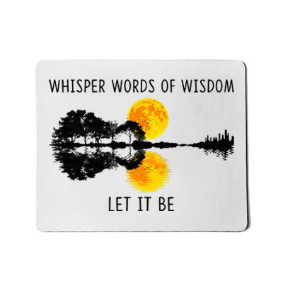 Whisper Words Of Wisdom Letit Be Guitar Lake Shadow Mousepad