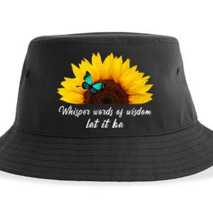 Whisper Words Of Wisdom Let It Be With Butterfly Sustainable Bucket Hat