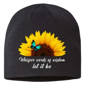 Whisper Words Of Wisdom Let It Be With Butterfly Sustainable Beanie