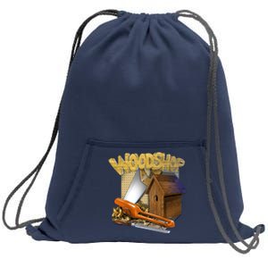 Woodshop Sweatshirt Cinch Pack Bag