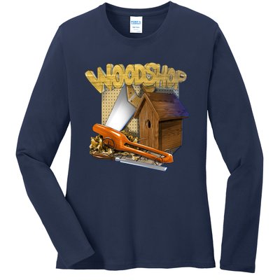 Woodshop Ladies Long Sleeve Shirt