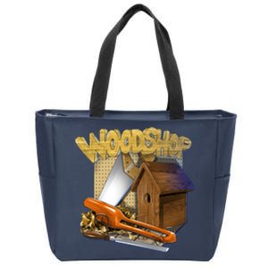 Woodshop Zip Tote Bag