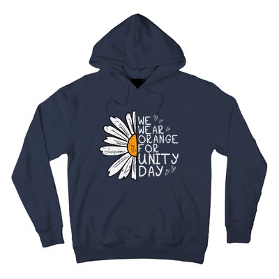 We Wear Orange For Unity Day Daisy Anti Bullying Hoodie