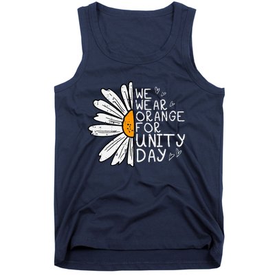 We Wear Orange For Unity Day Daisy Anti Bullying Tank Top