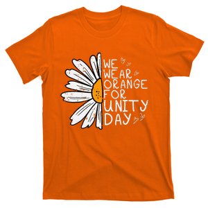 We Wear Orange For Unity Day Daisy Anti Bullying T-Shirt