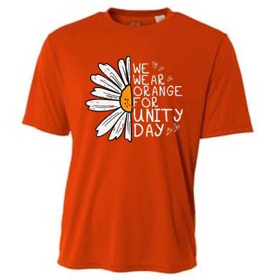 We Wear Orange For Unity Day Daisy Anti Bullying Cooling Performance Crew T-Shirt