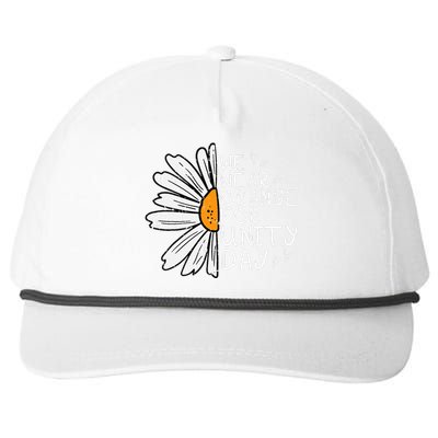 We Wear Orange For Unity Day Daisy Anti Bullying Snapback Five-Panel Rope Hat