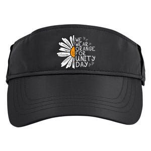 We Wear Orange For Unity Day Daisy Anti Bullying Adult Drive Performance Visor