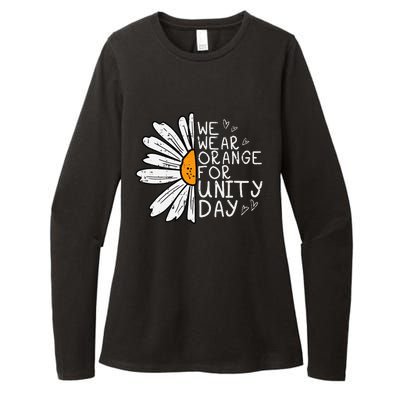 We Wear Orange For Unity Day Daisy Anti Bullying Womens CVC Long Sleeve Shirt